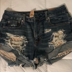 Never worn American Eagle jean shorts, size 10